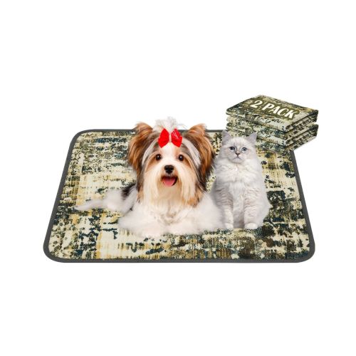 Qeils Washable Pee Pads for Dogs, 2 Pack Reusable Puppy Pads 36"x41" Super Absorbent Leakproof Dog Training Pads, Non-Slip Potty Pads for Floor,